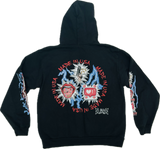 Unholy Trinity Hoodie(Faded Black)